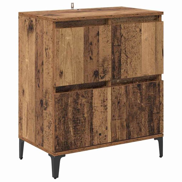 vidaXL Sideboards 3 pcs Old Wood 60 x 35 x 70 cm Engineered Wood
