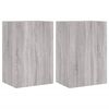 vidaXL TV Wall Cabinets 2 pcs Grey Sonoma 40.5x30x60 cm Engineered Wood