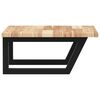 vidaXL Basin Shelf Wall Mounted Steel and Solid Wood Acacia