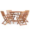 vidaXL 5 Piece Garden Dining Set Solid Wood Acacia