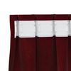 vidaXL Blackout Curtains 2 pcs Wine Red 140 x 245 cm Velvet