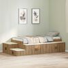 vidaXL Storage Bed Frame Artisan Oak 80 cm Engineered Wood