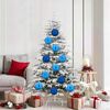 vidaXL Christmas Bauble Set 9 pcs Blue Plastic