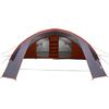 vidaXL Tunnel Tent 6-Person Grey and Orange 700 x 590 x 215 cm
