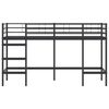 vidaXL Kids'Loft Bed Frame Black 90 x 190 cm Steel