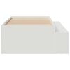 vidaXL Bed Frame with Drawer White 70 x 190 cm Engineered Wood