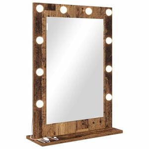 vidaXL Vanity Mirror Rectangular Sonoma Oak 70 x 50 x 18 cm