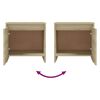 vidaXL Bedside Cabinet Sonoma Oak 45x34x44.5 cm Engineered Wood