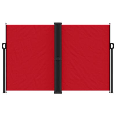 vidaXL Retractable Side Awning Red 160x1200 cm