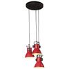 vidaXL Hanging Lamp 25 W Distressed Red 30x30x100 cm E27