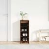 vidaXL Shoe Cabinet Brown Oak 29.5x34x76 cm Engineered Wood