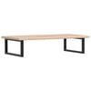 vidaXL Basin Shelf Wall Mounted Steel and Solid Wood Oak