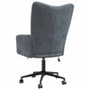 vidaXL Relaxing Chair with Wheel Dark Grey 69 x 61.5 x 102 cm Velvet