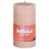 Bolsius Rustic Pillar Candles Shine 8 pcs 100x50 mm Misty Pink