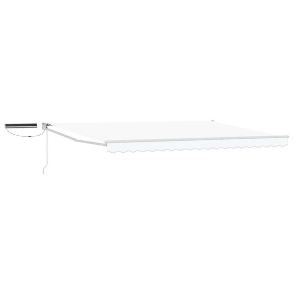 vidaXL Electric Retractable Awning White 4 x 2 m