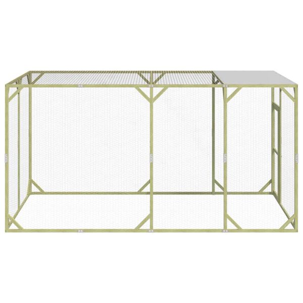 vidaXL Chicken Coop 200x400x200 cm Impregnated Solid Wood Pine