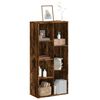 vidaXL Bookcase Smoked Oak 50x25x105 cm Engineered Wood