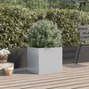 vidaXL Planter Silver 42x40x39 cm Galvanised Steel
