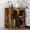 vidaXL Bedside Table Smoked Oak 40 x 35 x 50 cm Engineered Wood