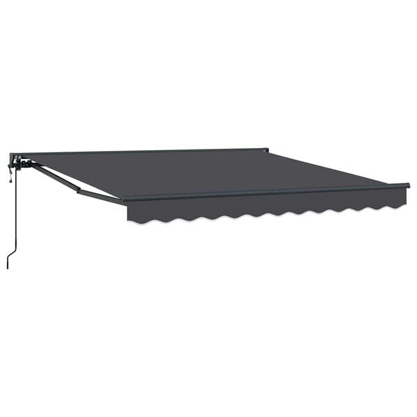 vidaXL Retractable Awning Anthracite 300 x 250 cm Polyester and Metal