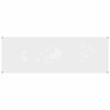 vidaXL Clear Tarpaulin with Eyelets 1x3 m PVC