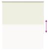 vidaXL Roller Blind Blackout Off White 130x175 cm Fabric Width 126.6 cm Polyester