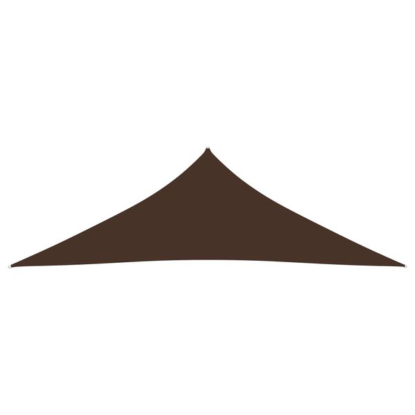 vidaXL Sunshade Sail Oxford Fabric Triangular 2.5x2.5x3.5 m Brown
