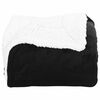 vidaXL Throw Blanket Black 150 x 200 cm Fleece