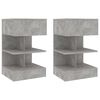 vidaXL Bedside Cabinets 2 pcs Concrete Grey 40x35x65 cm