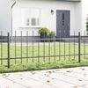 vidaXL Garden Fence Grey 1.7 x 0.6 m Powder-coated Steel