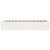vidaXL Bed Frame without Mattress White 150x200 cm King Size Solid Wood Pine