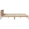 vidaXL Bed Frame without Mattress 120x190 cm Small Double Solid Wood Pine
