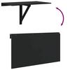 vidaXL Folding Wall Table Black 100x60x56 cm Engineered Wood