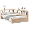 vidaXL Bookcase Bed without Mattress 120x190 cm Small Double Solid Wood Pine