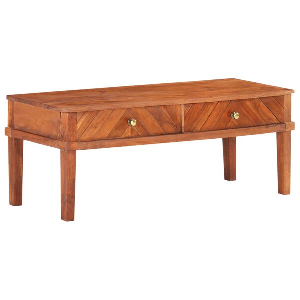 vidaXL TV Cabinet 110x40x41 cm Solid Acacia Wood