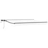 vidaXL Manual Awning Frame with LEDs White and Anthracite 4.5 x 3 m