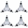 vidaXL Furniture Rollers 4 pcs 16x14,5x5,5 cm Steel 180 kg