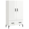 vidaXL Highboard High Gloss White 69,5x31x115 cm Engineered Wood