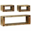 vidaXL TV Cabinet Set 3 pcs Brown 100 x 30 x 32 cm Solid Mango wood