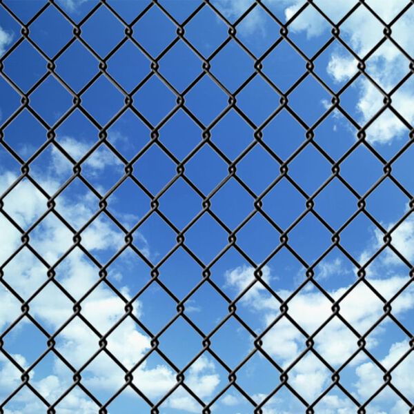 vidaXL Chain Link Fence Steel 15x1 m Grey