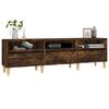 vidaXL TV Cabinet Smoked Oak 150x30x44.5 cm Engineered Wood