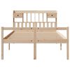vidaXL Bookcase Bed without Mattress 140x190 cm Solid Wood Pine