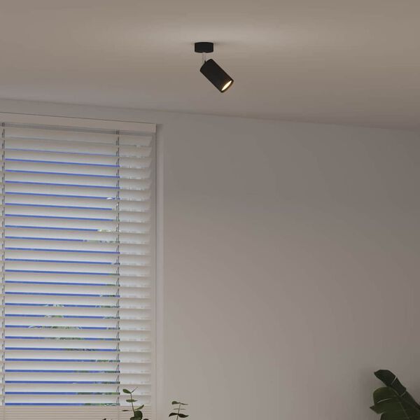 vidaXL Ceiling Spotlight with Spotlights Black 6 x 6 x 16 cm Metal