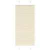 vidaXL Pleated Blind Cream 60x150 cm Fabric Width 59.4 cm Polyester