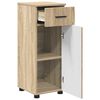 vidaXL Bathroom Cabinet with Drawer Sonoma Oak 30 x 35 x 80 cm