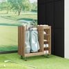 vidaXL Golf Cabinet with Wheel Plain Artisan Oak 90 x 45 x 98 cm