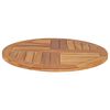vidaXL Table Top Solid Teak Wood Round 2.5 cm 70 cm