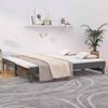 vidaXL Pull-out Day Bed without Mattress Grey 2x(80x200) cm