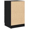vidaXL Bedside Cabinet Black Oak 40 x 65 x 65 cm Engineered Wood