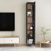 vidaXL TV Cabinets 2 pcs Grey 30.5x30x90 cm Engineered Wood